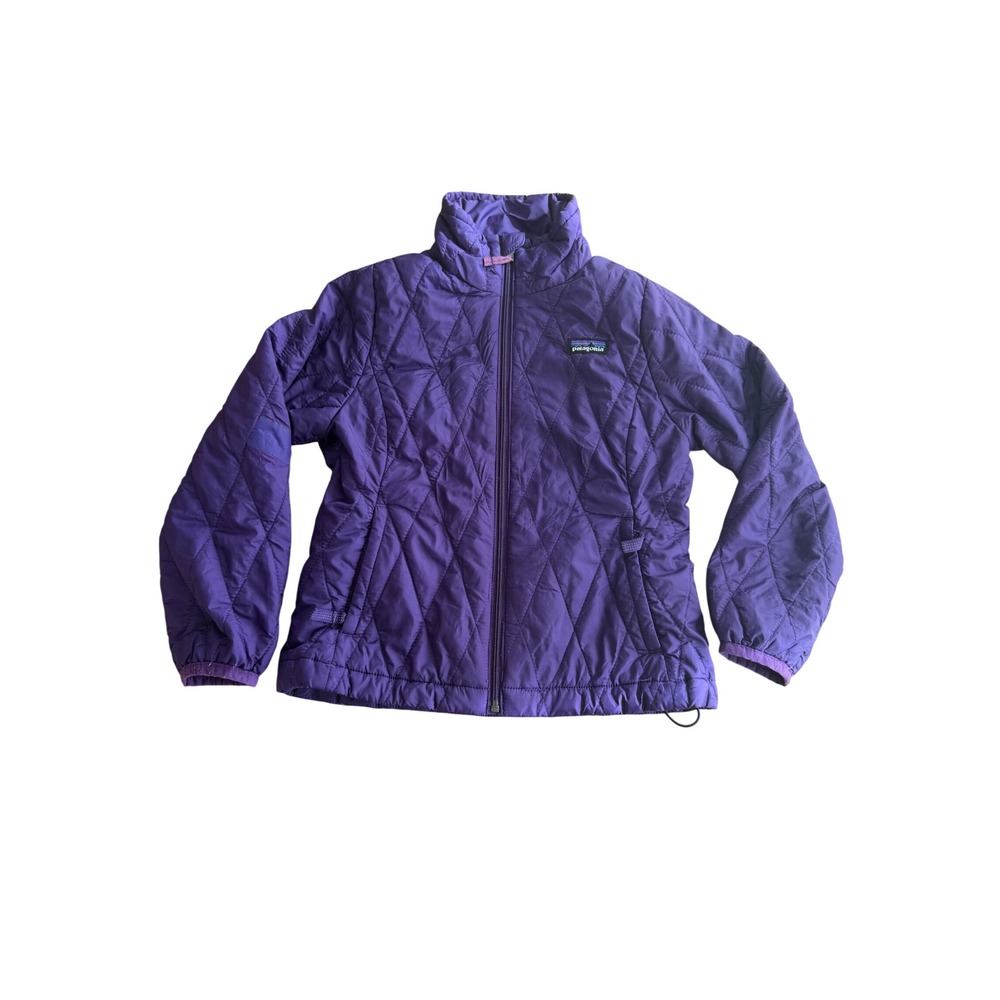 Patagonia Kids XS 5/6 Purple Nano Puff Quilted Full Zip Insulated Jacket